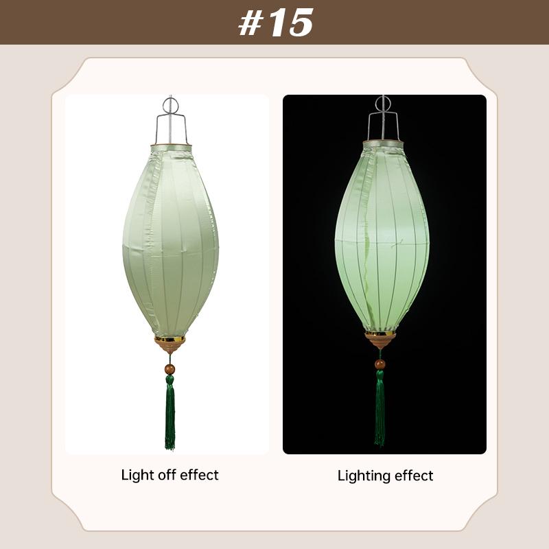 14 inch Traditional Lantern Party Outdoor Silk Lantern Chinese Vietnam Mid Autumn Spring Festival New Year Decor Ornaments