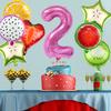 Fruit Aluminum Film Balloon Set Summer Cool Pool Party Decoration Children'S First Year Scene Arrangement Photo