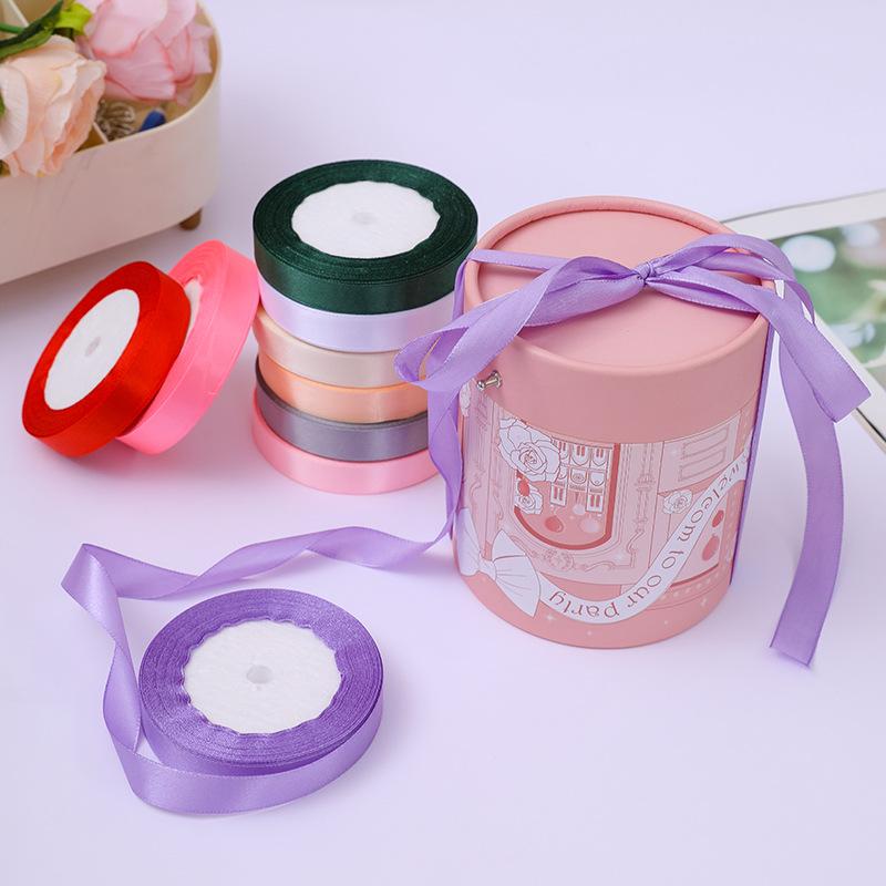 22meters/Roll 15mm Satin Ribbons Crafts Bow Handmade Gift Wrapping Christmas Wedding Decorative Ribbon DIY Hair Accessory Bow