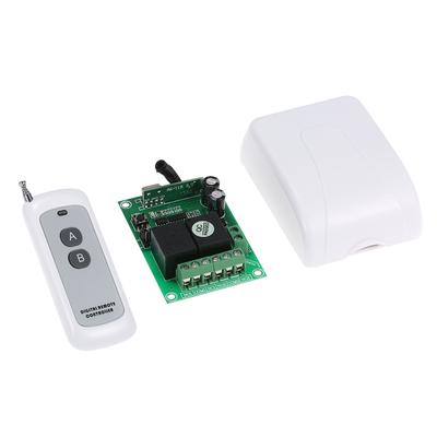 Maison intelligente 433 Mhz RF DC 12 V 2CH Code d'apprentissage télécommande sans fil commutateur relais récepteur
