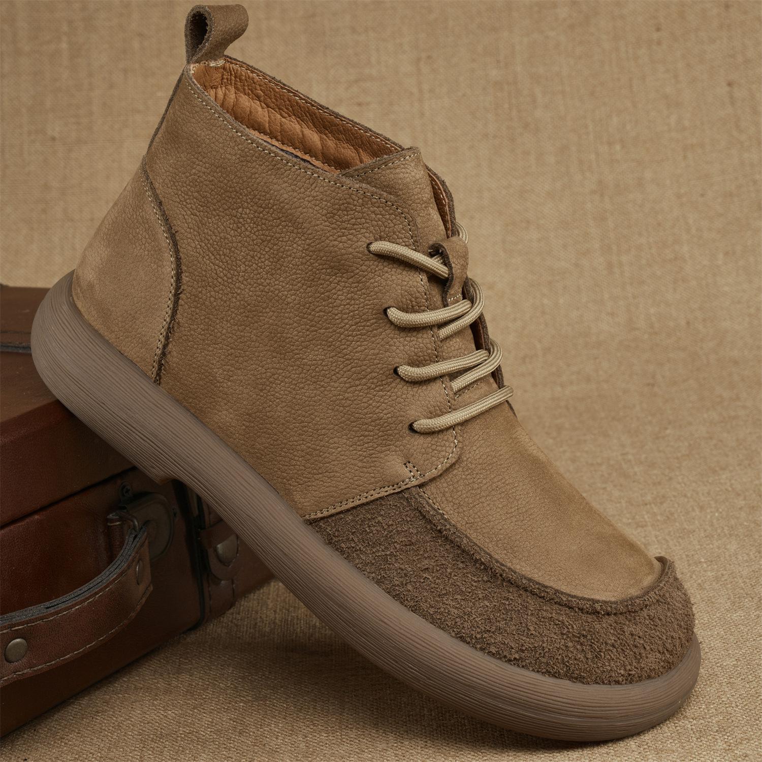 

Vintage Top Layer Cowhide Autumn and Winter New Trend Martin Boots British Style Fashionable High Top Shoes Outdoor Men s Shoes 45