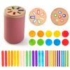 Baby Montessori Toys Rainbow Color Sorting Fine Motor Toy Shape Matching Sensory Toys Early Educational Puzzle Toys For Toddlers