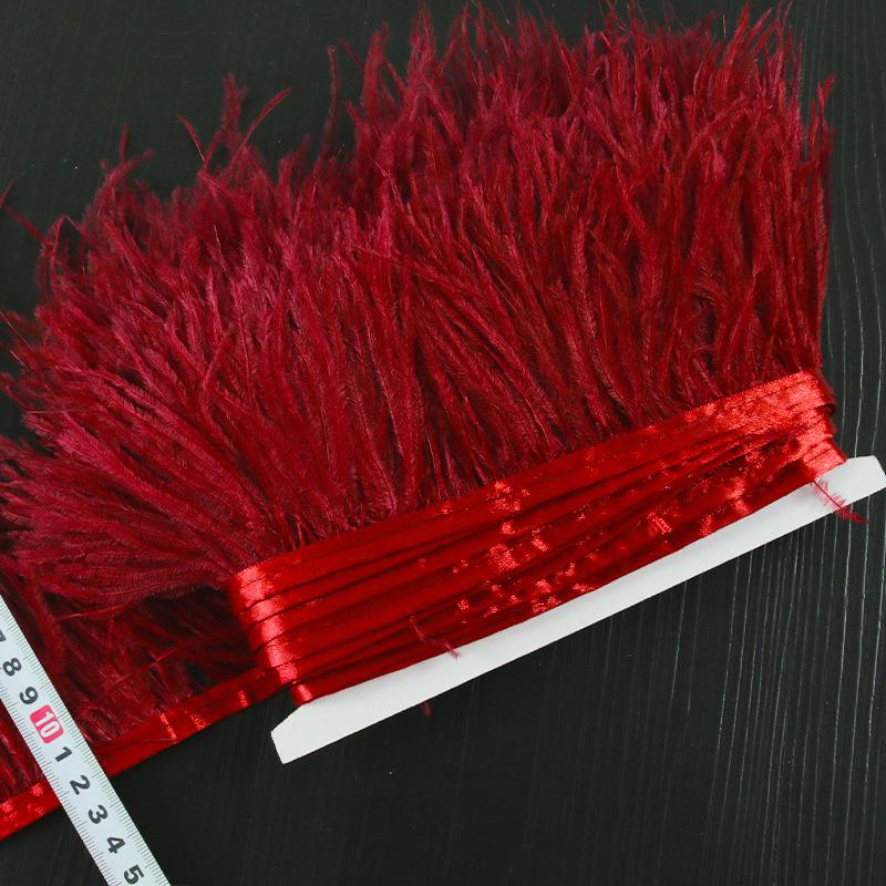 8-10 Ostrich Feather Diy Handmade Jewelry Accessories Crafts Decorative Clothing Skirt Cuffs