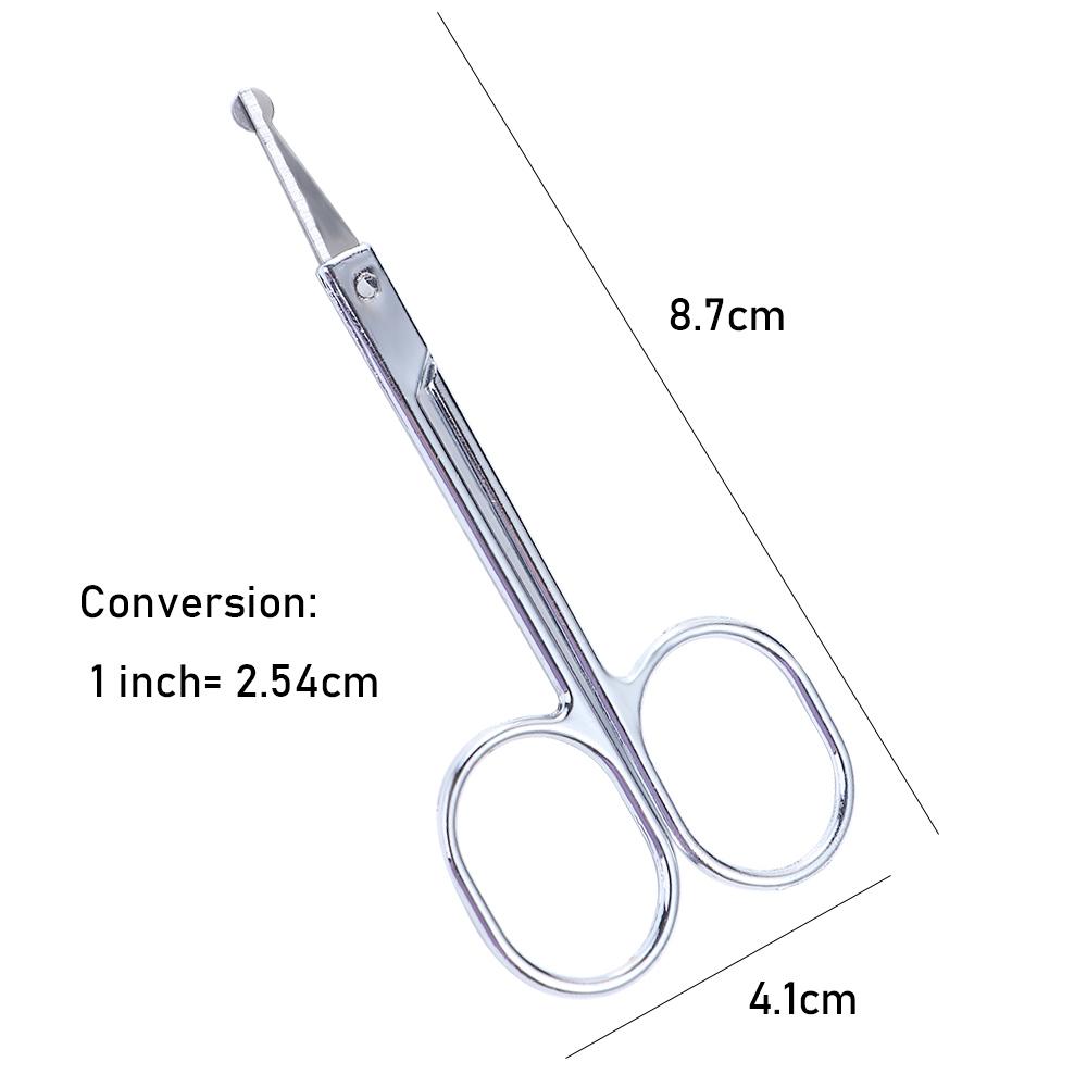 Hot Curved Fashion Beauty Tool Stainless Steel Nose Hair Scissors Ear Facial Trimmers