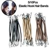 5/10Pcs High Elastic Design Hook Ponytail Clip Elastic Hook Hair Bands  Ponytail Headwear