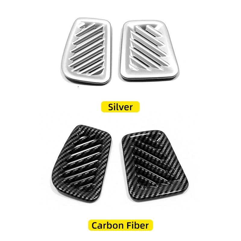 For Toyota Highlander XU70     2024 Hybrid ABS Car Center Console Air Conditioner Vent Outlet Cover Trim Sticker