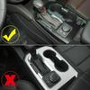 Carbon Fiber 2X Gear Shift Box Panel Cover Trim For Chevrolet Blazer 2019-2021
