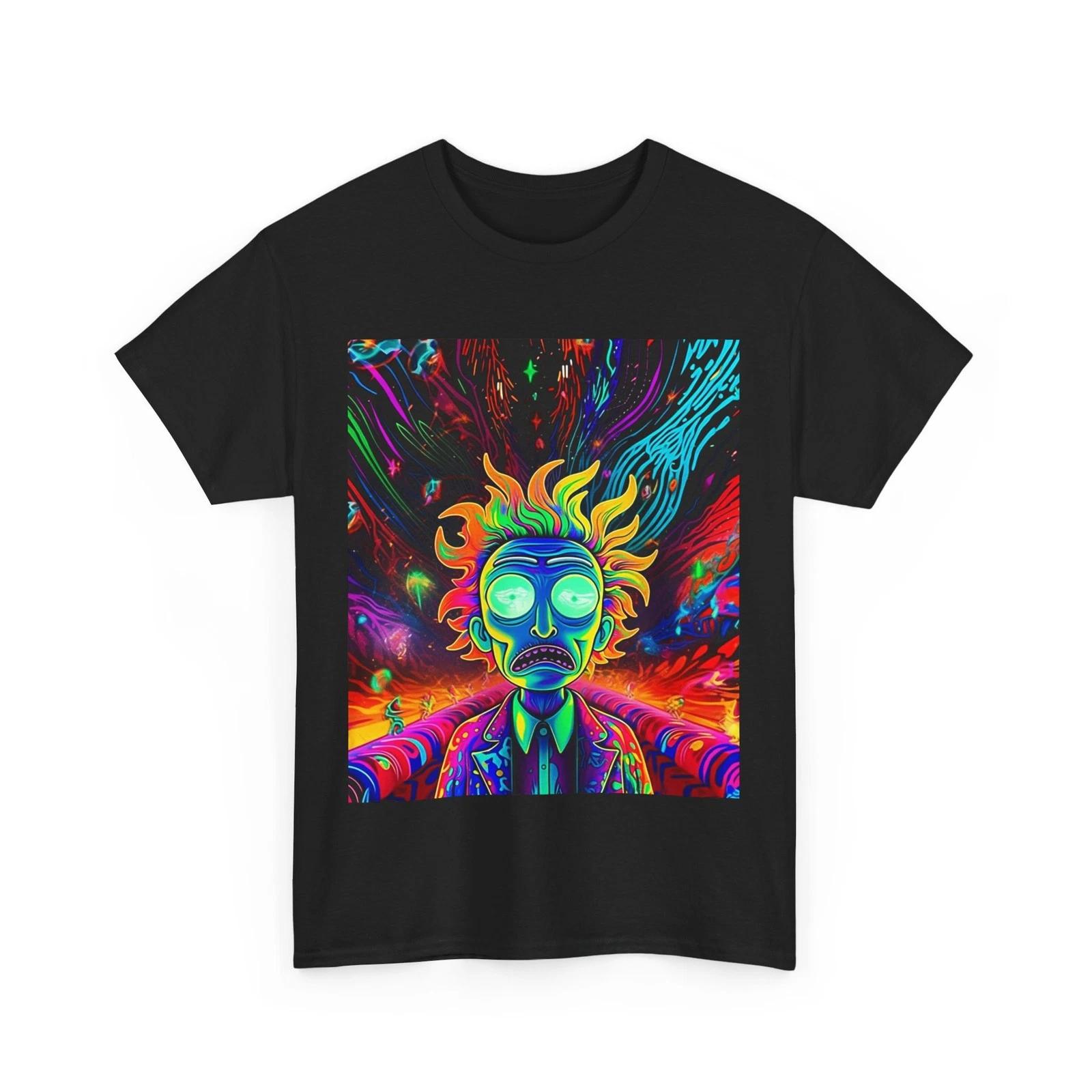 

TRIPPY COOL RICK MORTY ARTISTIC TEE Tshirt GIFT MEN WOMEN RAVE FESTIVAL SHIRT 3XL