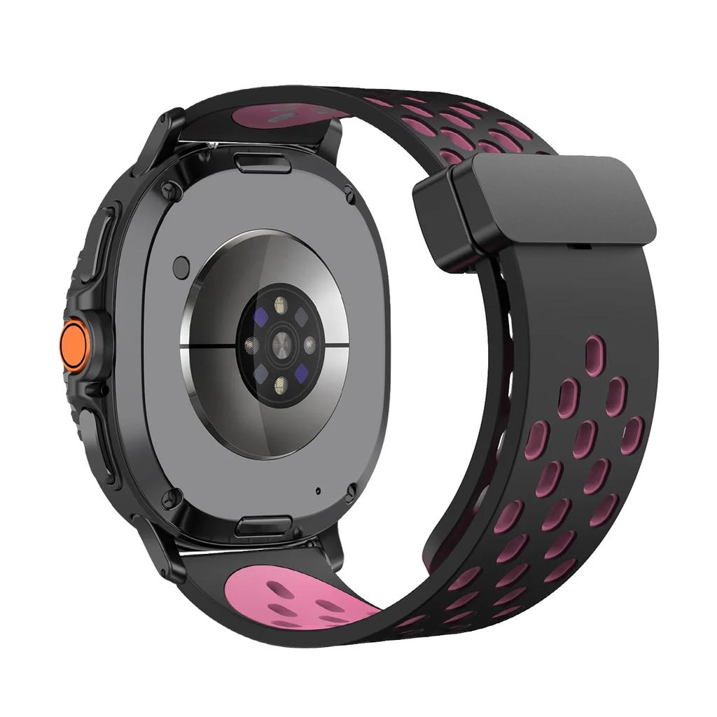 Magnetický řemínek pro Samsung Galaxy Watch 8 Classic 46mm Silikonový Sportovní Prodyšný Correa Náramek Galaxy Watch 8 44mm 40mm Řemínek