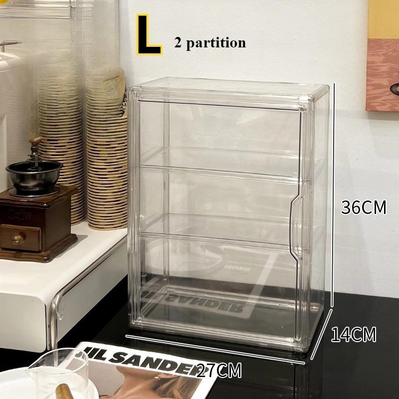 Transparent Dolls Badge Acrylic Display Standing Para Action Figure Storage Dustproof Display Rack Cabinet Organizer Dolls Decor