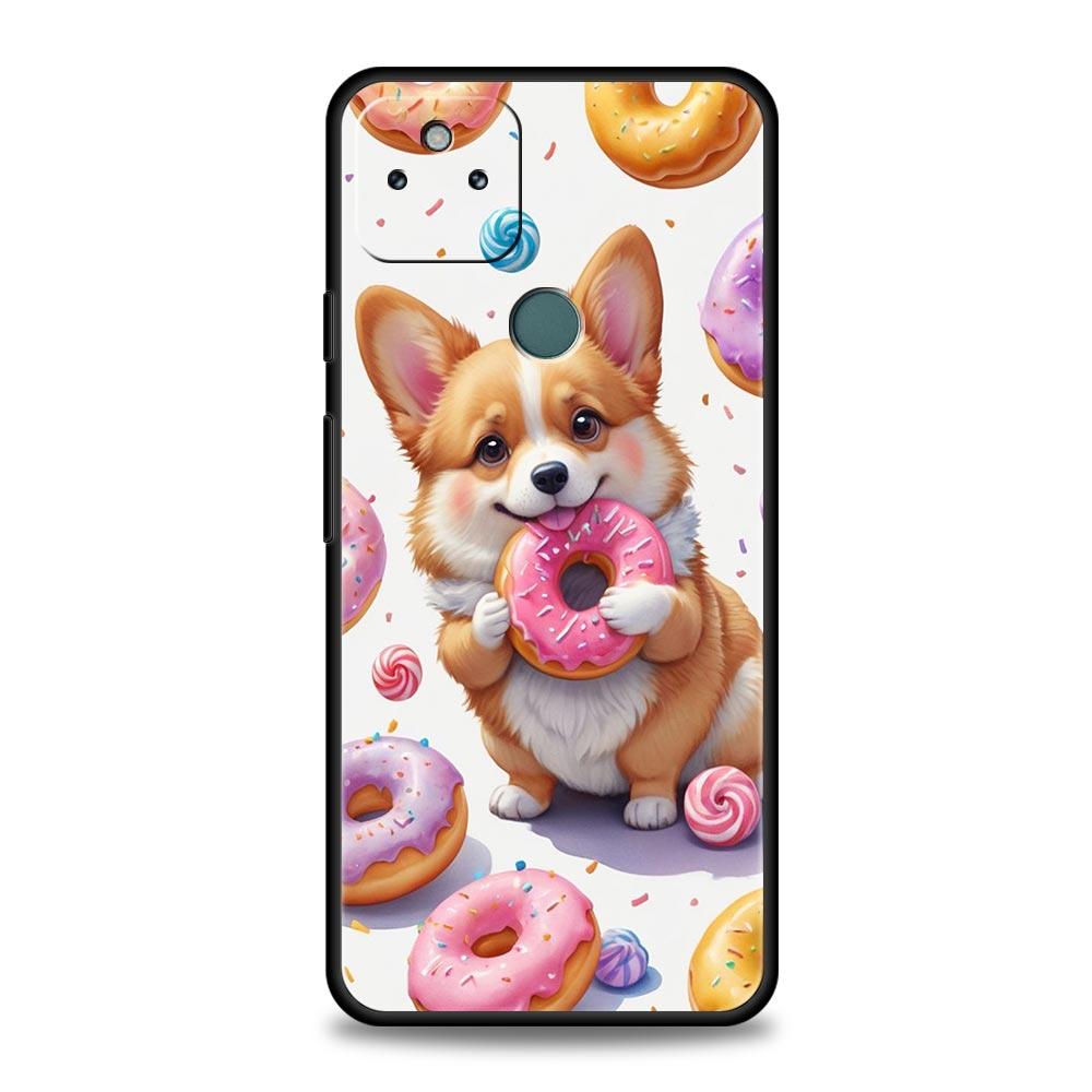 Cute Corgi Dog Phone Case Cover for Google Pixel 10 9 8 7 6 9A 8A 7A 6A Pro Shockproof Soft TPU 10 Pro XL Shell Fundas Capas Bag