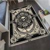 VIKAMA Gothic Skull Floral Doormat Non Slip Washable Entryway Rug Dark Academia Skull Rose Print Floor Mat Bathroom Living Room
