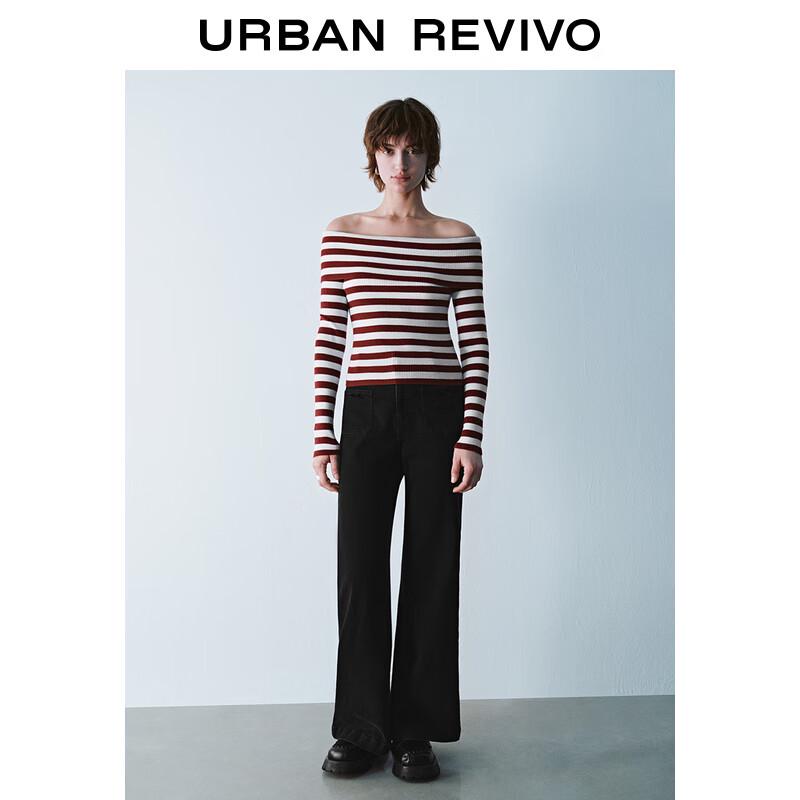 

Женские джинсы клеш с высокой посадкой и бантом UYY840083 27