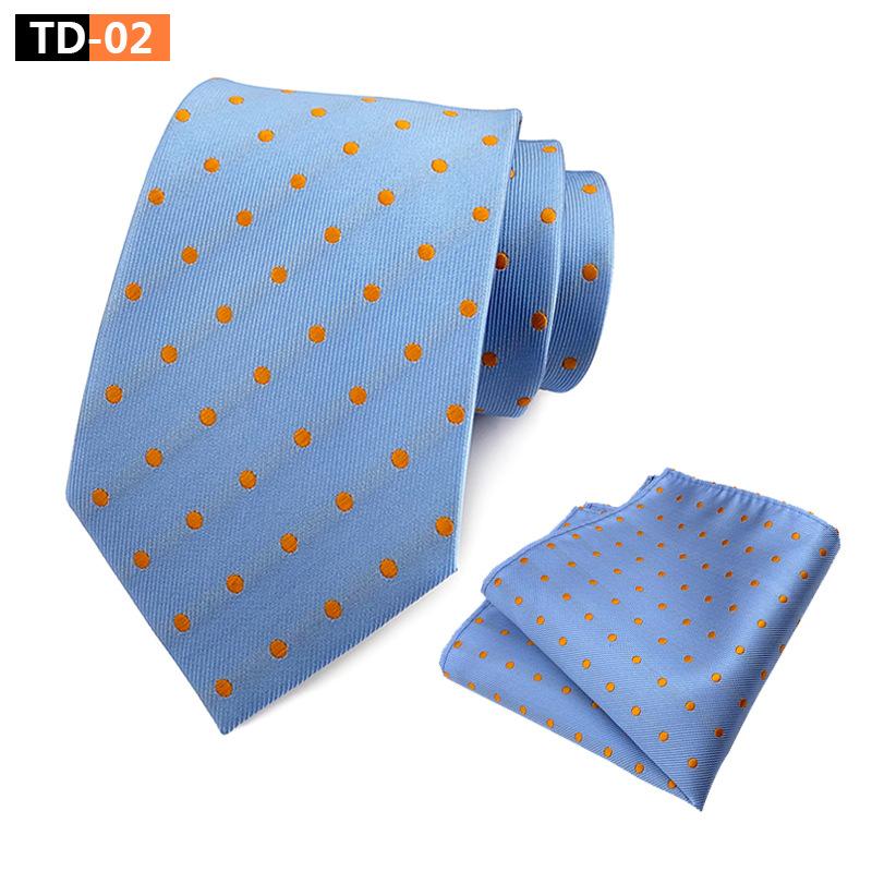 Suit Polka Dot Polka Dot Elegant Atmospheric Suit Tie Pocket Towel Suit