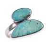 Natural Tibetan Turquoise Gemstone 925 Sterling Silver Jewelry Ring S.8.5 L2r24