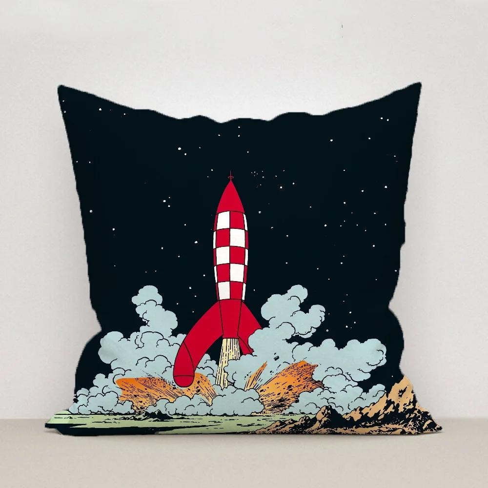 Monika Chen Unisex Sofa Cushions Cover 45*45 Tintines Cushion Cover 45X45 Decorative Pillowcase Decor 40X40 Cushions For Living Room