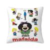 Custom Mafalda Kawaii Vintage Quino Comic Cartoon Mang Anime Modern Throw Pillow Covers Bedroom Decoration Chair Cushion