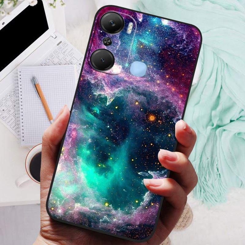 For Infinix Hot 12 Pro Case Black Cover Lion Wolf Silicone Soft Back Cases For Infinix Hot 12i Hot12 Pro / Hot 20 5G Case Shell