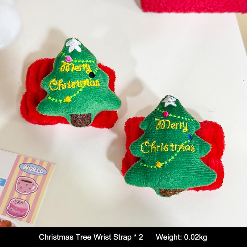 Soft Warm Santa Claus Headband Joyful Christmas Tree Wristband Creative Hairband Home Party Supplies Hair Accessories