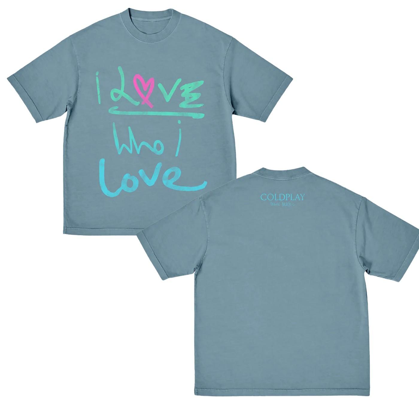 Coldplay I Love Who I Love Moon Music T-shirt L