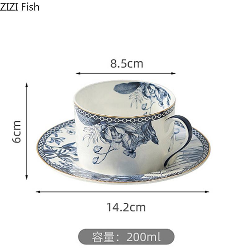 Simple Coffee Cup Ceramic Mug and Teapot Creative Office Afternoon Tea Latte Milk Coffee Cup Set British Home Beverage Gift