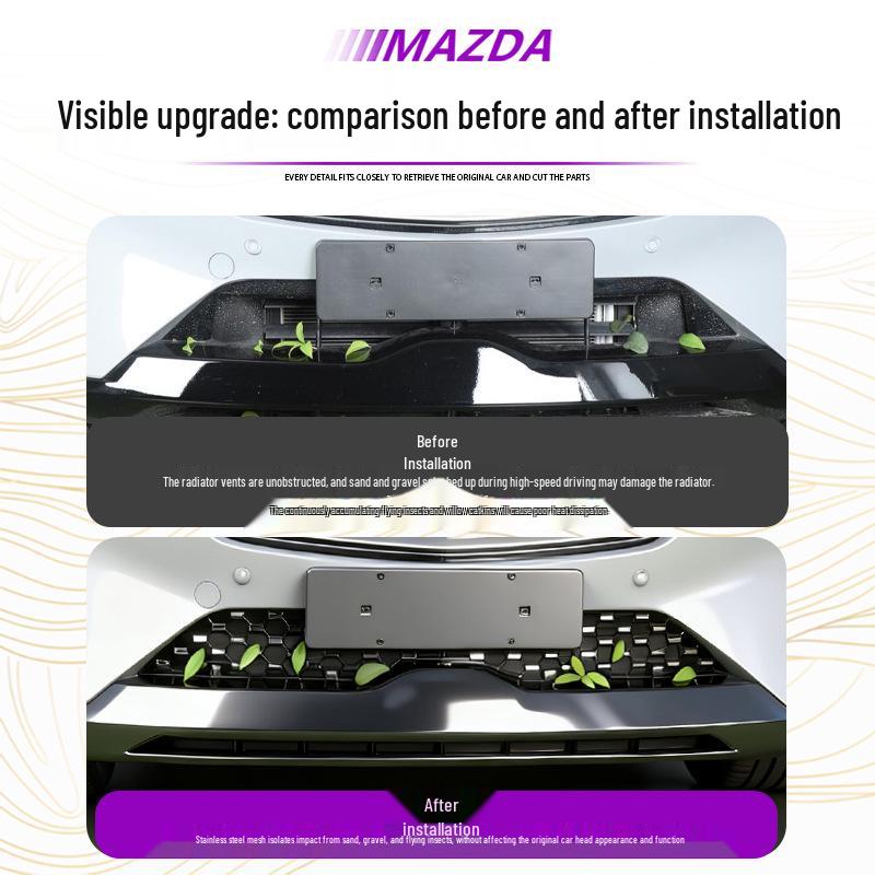 Mazda EZ60 Front Insect Net with Removable Stainless Steel Buckle - Mosquito and Insect Protection, Original Car Starry Sky Design