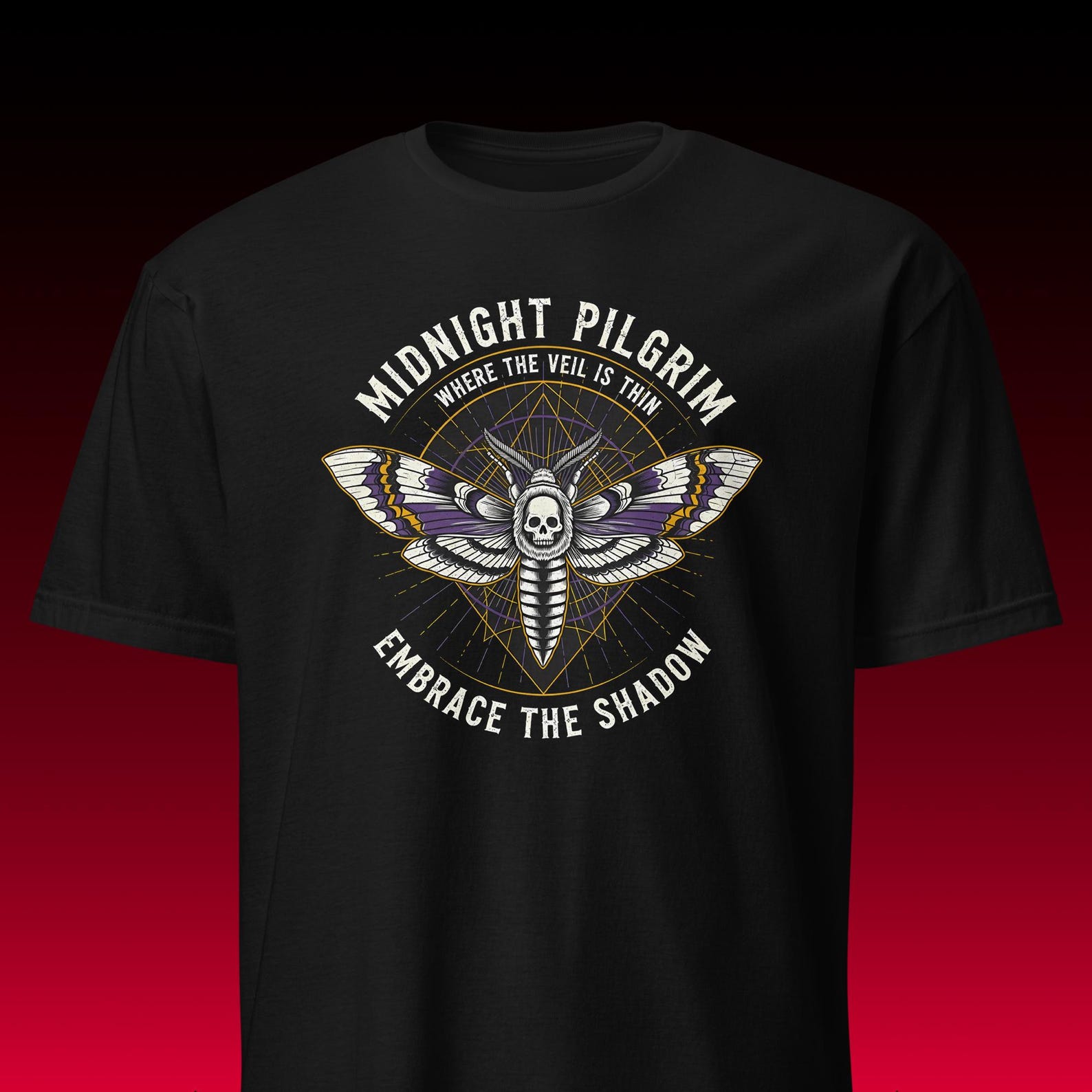 Death Moth Tee | Dark Academia Aesthetic | Occult Witchy Shirt M