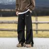 Calças largas masculinas e femininas grandes, primavera/outono Y2K, casuais, largas, com cordão, calças de moletom para homens, roupas coreanas