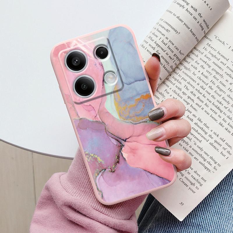 Luxury Case For Redmi Note 13 Pro 4G 5G Fundas Marble Fashion Pattern Soft TPU Protection Cover For Xiaomi Redmi Note14 Pro Capa