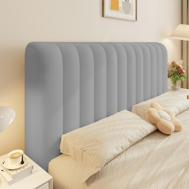 Cream Wind Headboard Cover Beautiful Transformation Household Dust-proof Headboard Cover Soft and Thick Backrest High Elasticity