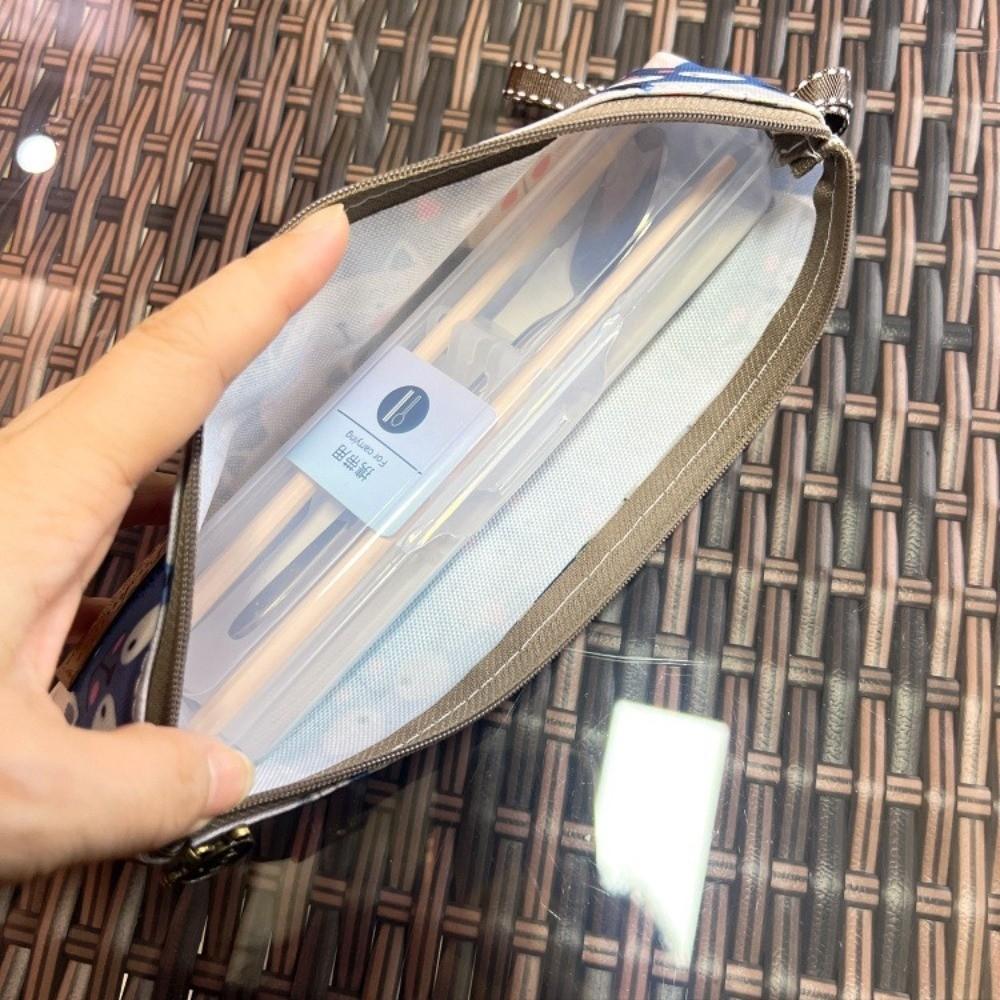 Zipper Closure Tableware Pouch Oxford Pen Bag New Paint Brush Bag Outdoor Travel