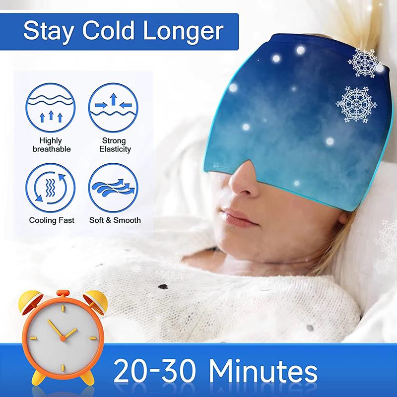 Xiaomi Gel Hot Cold Therapy Headache Migraine Eye Mask For Chemo Sinus Neck Wearable Therapy Wrap Stress Pressure Pain Relief Massage