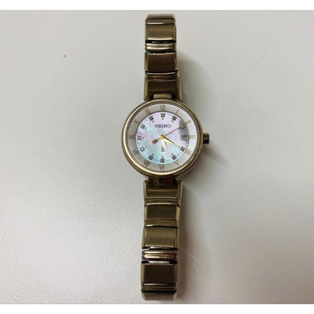 Seiko Rukia Karite Radio Solar Shell Dial 11P Diamond Titanium Watch