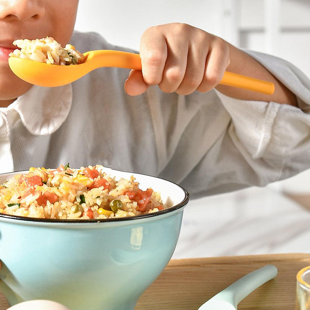 4Pcs Salad Mixing Spoon Nonstick Silicone Cooking Spoon Long Handle Spoon Baking Spoons Salad Stirring Mixing Serving Scoop Cuchara