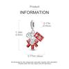 Charm-Perlen Anhänger Plata Rot Neujahr Glücklicher Knallkörper Anhänger Kompatibel Mit Authentischen Armbändern Charm-Perlen Anhänger Ideal Für Damen Schmuck D