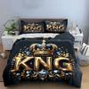 Royal Crown Decor Set Soft Comfortable Duvet Cover Bedding Set Included 1*Duvet Cover & 2*Pillowcases, Gift