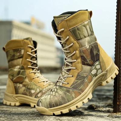 Herrenstiefel Camouflage Sportstiefel Sneaker Rutschfest Wüstenschuhe Stiefel Hoher Knöchel Botas Sneaker für Herren Zapatilla s Hombre
