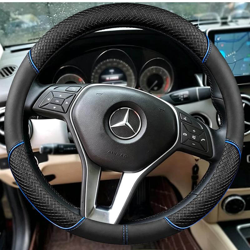 Braid Car Steering Wheel Cover for Mercedes Benz CLS550 CLA250 E250 E350 E400 E550 GLA250 GLK250 GLK350 C250 C300 C350 B250e