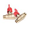 1 Piece Air Compressor Water Gas Oil Shut Off Valve Butterfly Stem Brass Ball Valve 1/4" 3/8" 1/2" Bsp Threaded Male To Female