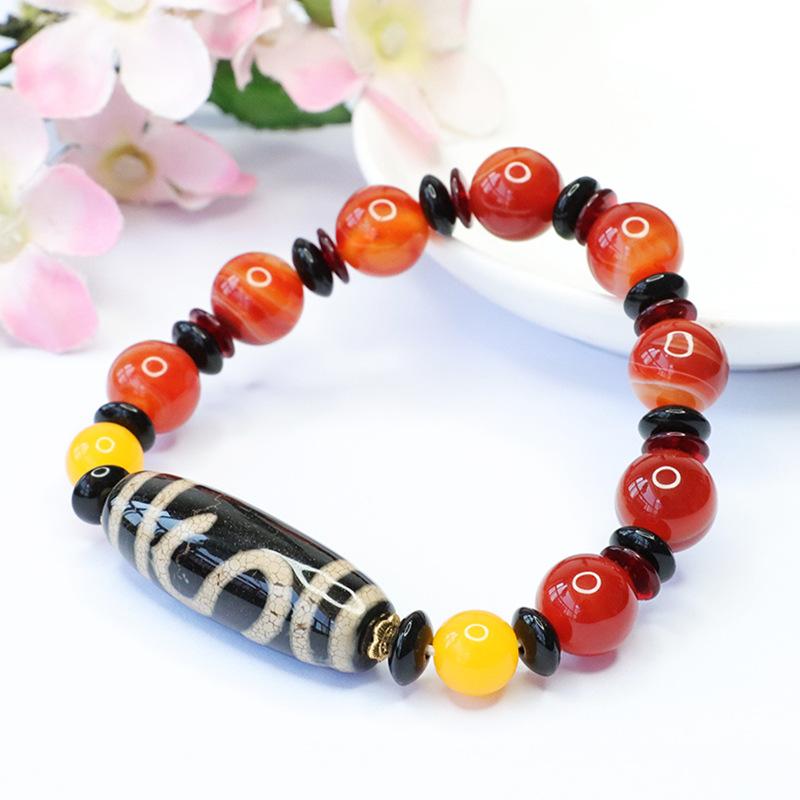 2026 Money Hook Tibet Beads Agate Bracelet Temple Scenic Spot Tibetan Factory  S3102404