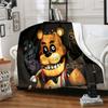 1pc Blanket Five Nights at Freddy's2 Print Design, Lightweight Blanket for Sofa, Bed- Soft &Warm, Gift for All Seasons like Christmas, Halloween