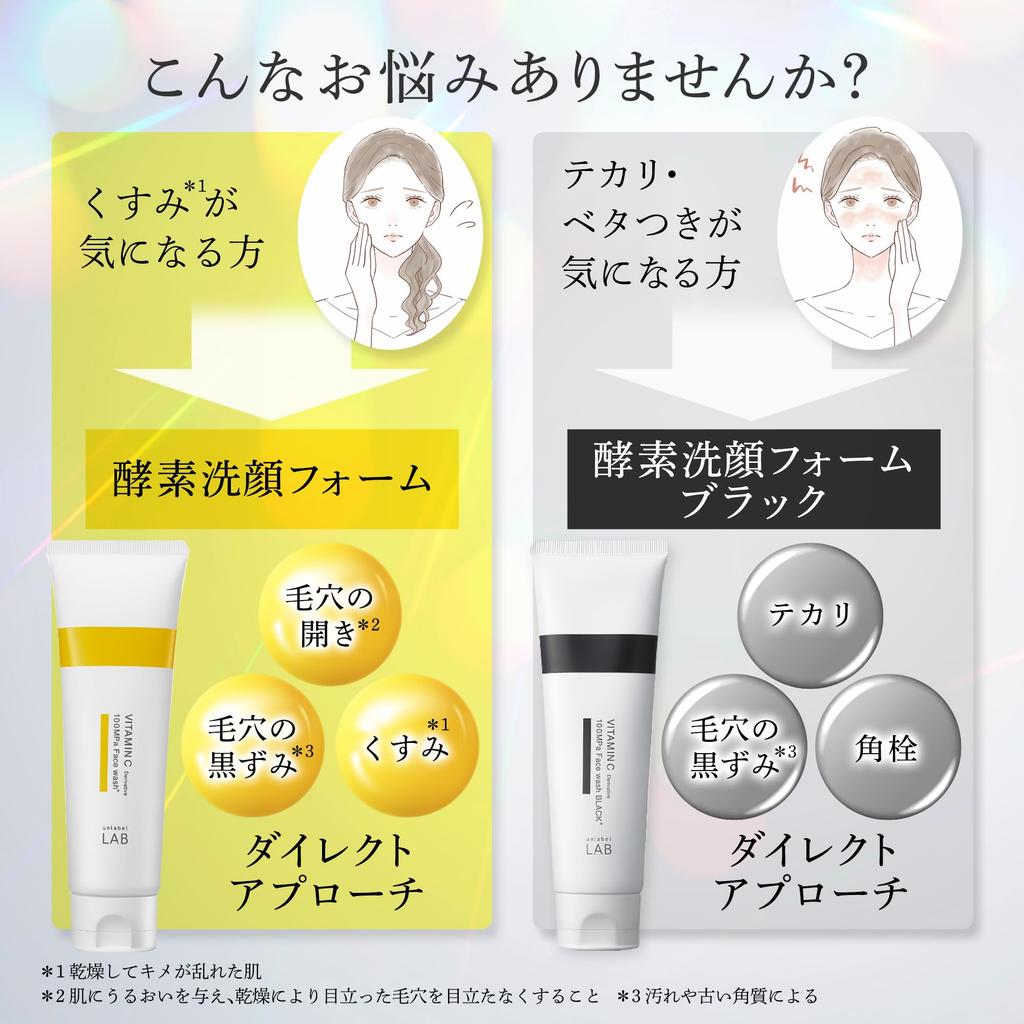 unlabel Labo V Face Made in Skin Face Dense 100MPa Vitamin C Pore Care Wash, 130g, Japan, Care, Wash, Foam, Derivative,