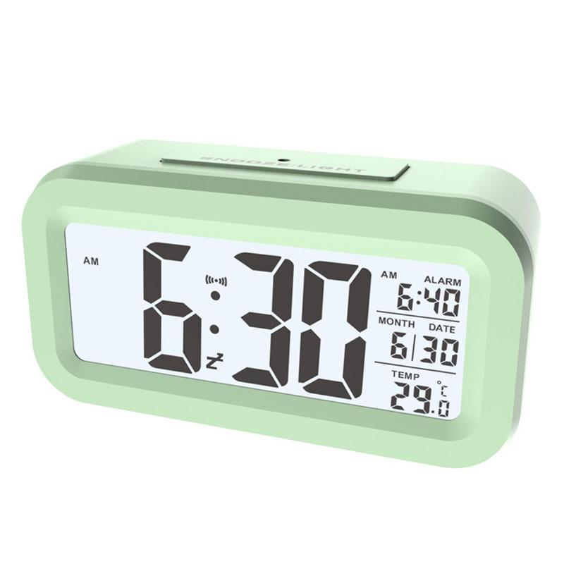 2025 NEW Temperature Version Alarm Clock Silent Clock Electronic Clock Light Sensing Alarm Clock With Voice Student Alarm Clock
