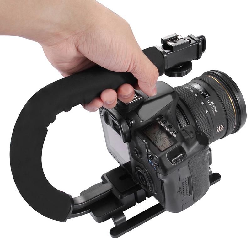 U-tvarovaný ruční stabilizátor proti otřesům pro DSLR a bezzrcadlovky