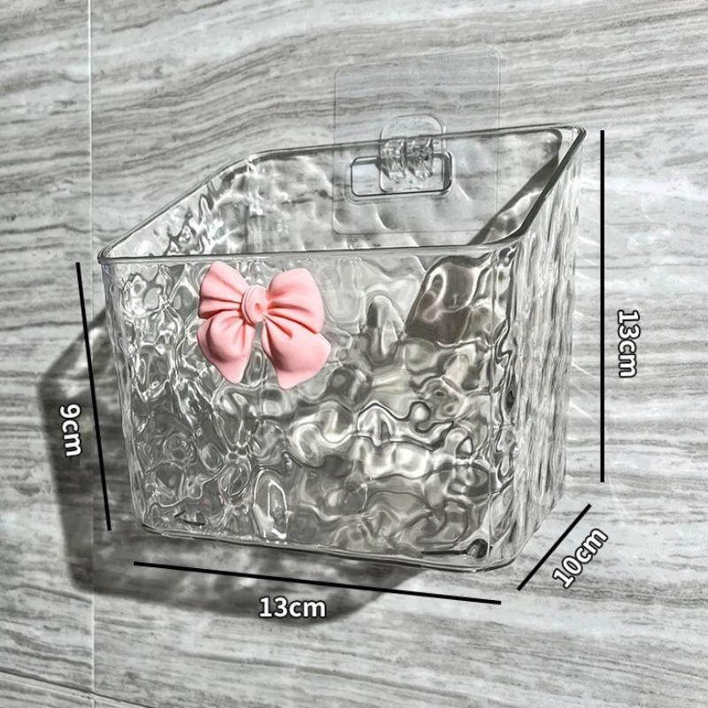 

Stylish Acrylic Glacier Pattern Face Towel Storage Box for Bathroom Organizer Convenient and Clear Transparent Storage Bucket чистый