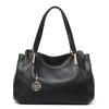 Aidrani Genuine leather women's tote bag, solid color, large capacity cowhide handbag, casual shoulder bag