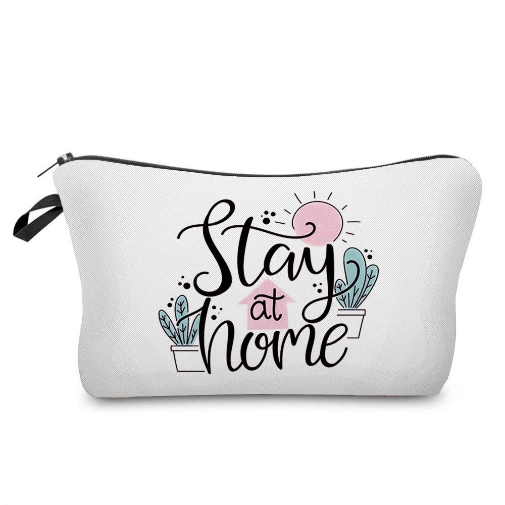Women Flower Print Cosmetic Bag Toiletries Organize Travel Storage Case 6778