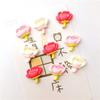 Cherry Blossom Shaped Cute Decorative Note Holder Message Sticker Fridge Magnets Board Stickers