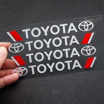 Autodeurklink Krasbescherming Sticker Deurklink Sticker Logo Stijl Voor C-hr Rav4 Yaris Hilux Prius Handvat Sticker IL7