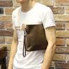 Male Bag Envelope Clutch Crazy Horse Leather Business Men Clutch Bags Casual Large Capacity Hand Bag